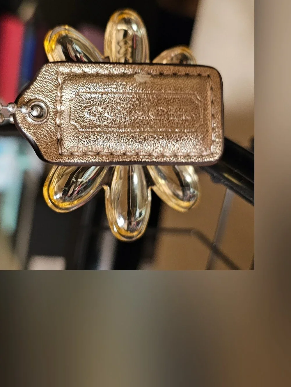 Vintage Coach Poppy Daisy Charm